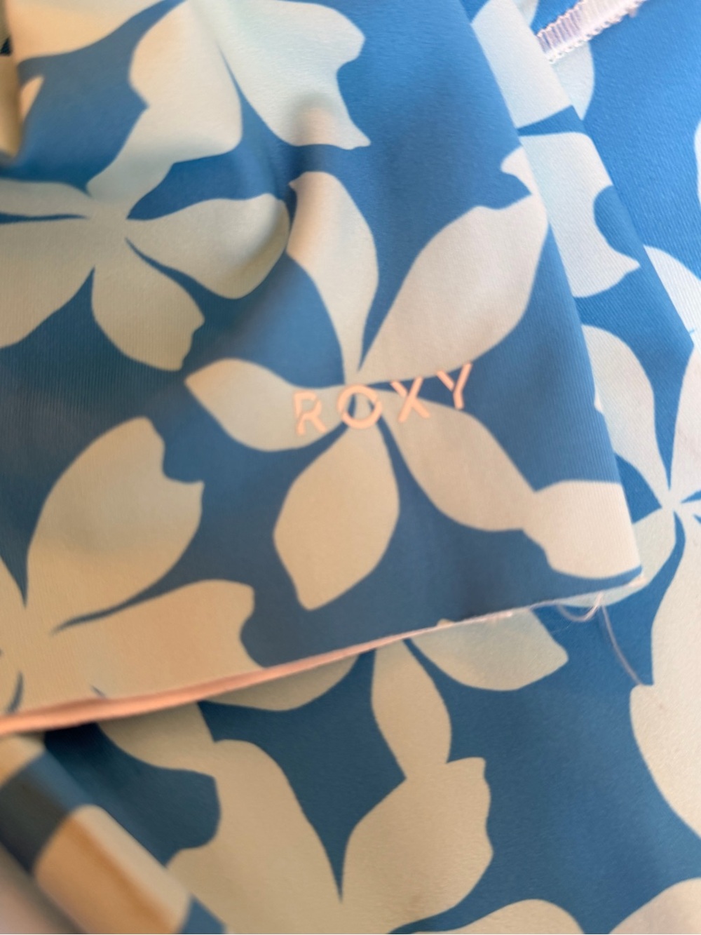 NWOT Roxy High-Rise Blue Floral Print Leggings - Picture 9 of 9